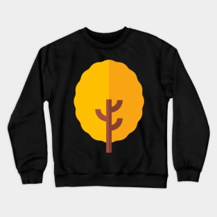 yellow tree icon Crewneck Sweatshirt